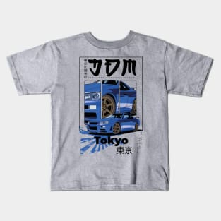 JDM Nissan Skyline GT-R 1999 Kids T-Shirt